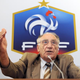 French soccer federation official addresses a news conference